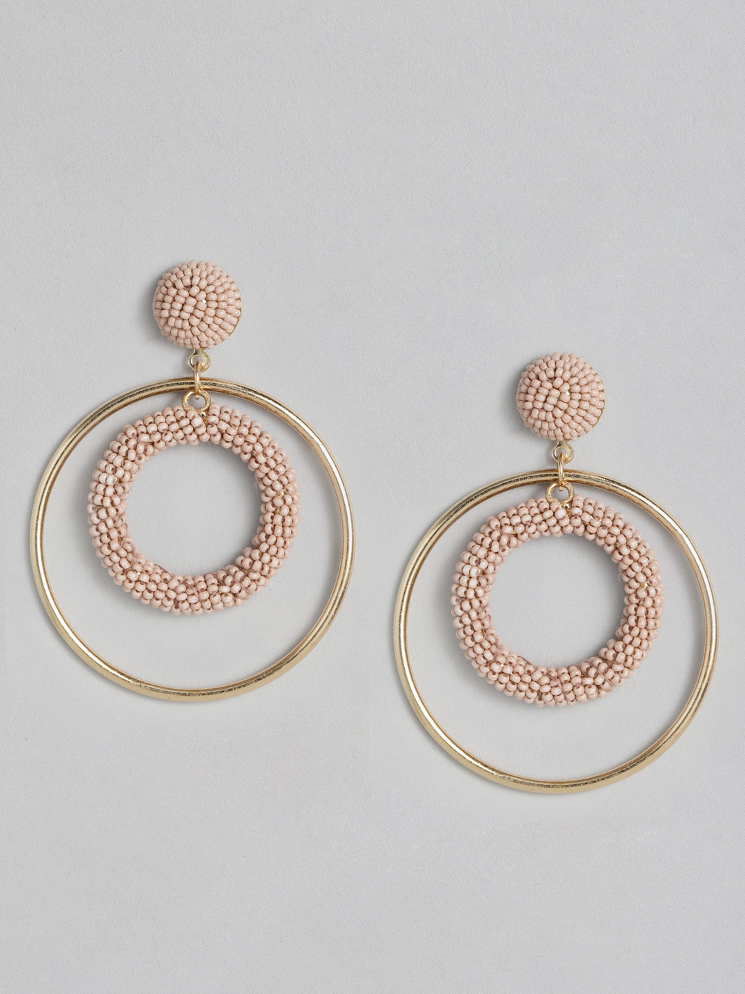 

Sangria Rose Gold-Plated Beaded Drop Earrings