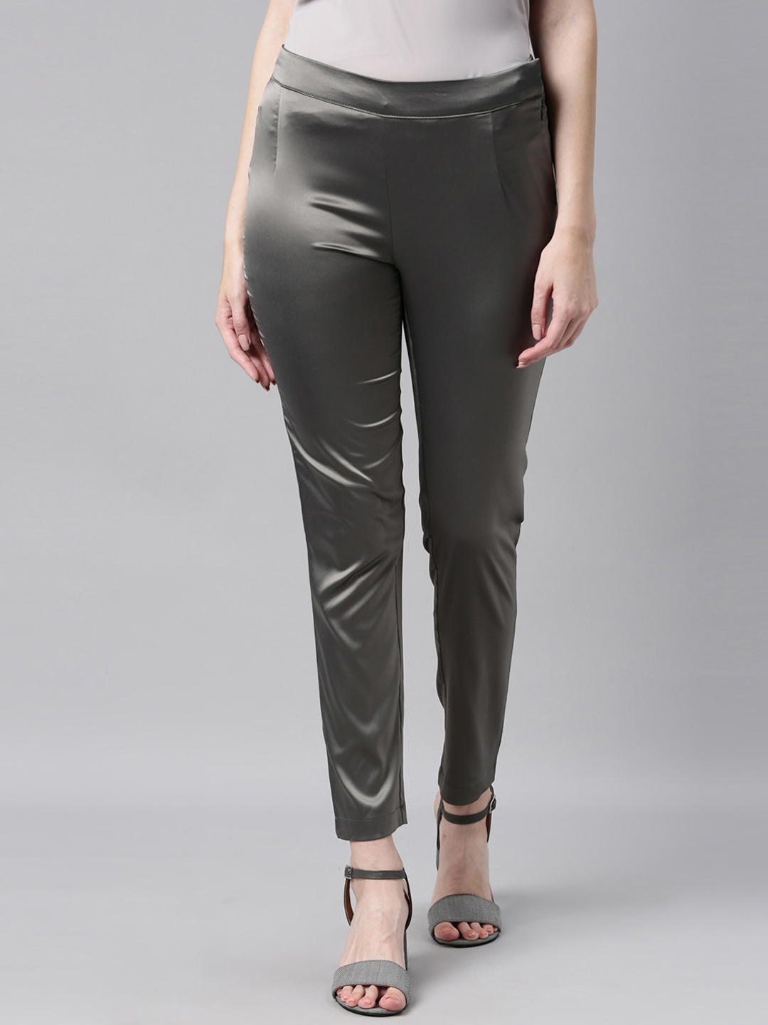 

Go Colors Women Grey Trousers