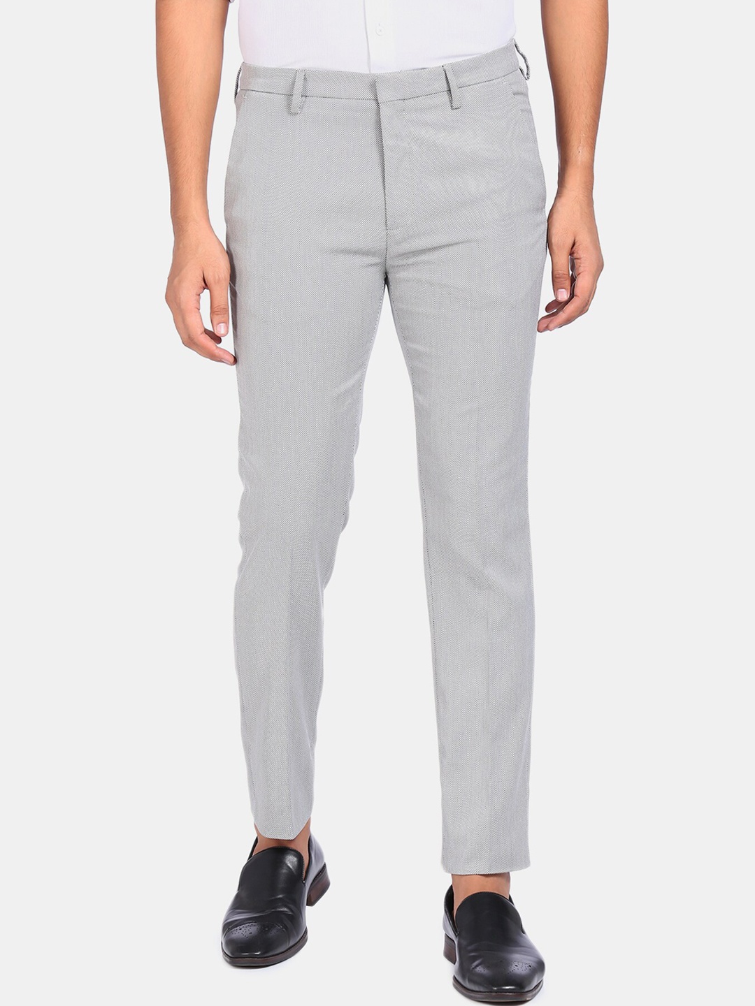 

Arrow New York Men Grey Formal Trousers