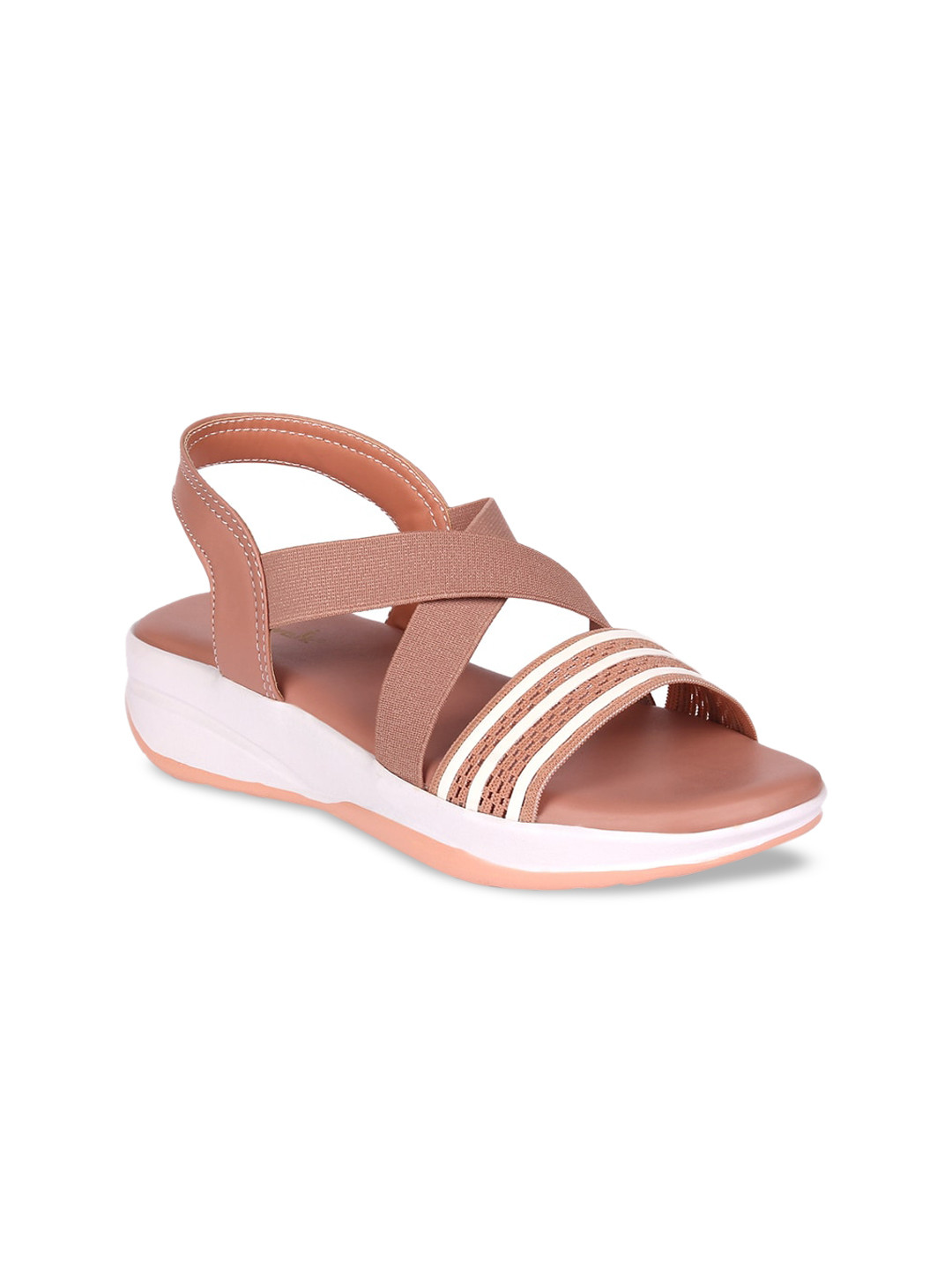 

Longwalk Women Pink Woven Design Platform Sandals