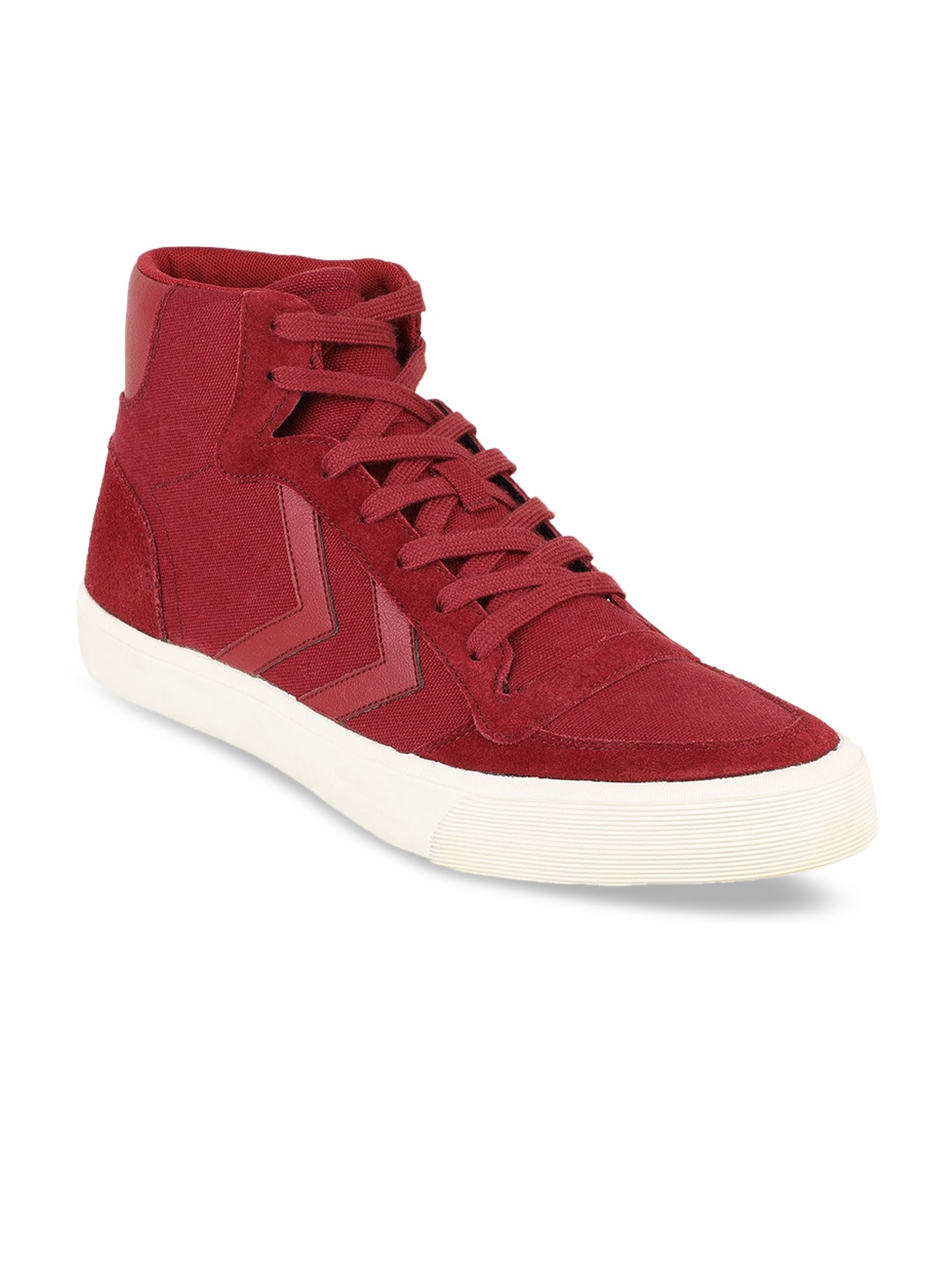 

hummel Unisex Red Suede Sneakers