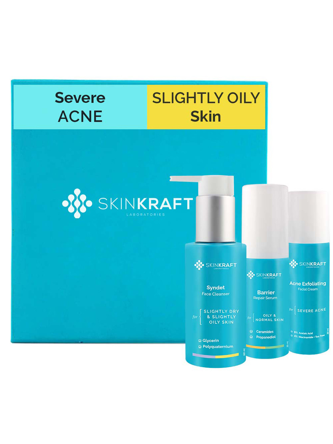 

SKINKRAFT Customized Severe Acne Kit, Transparent
