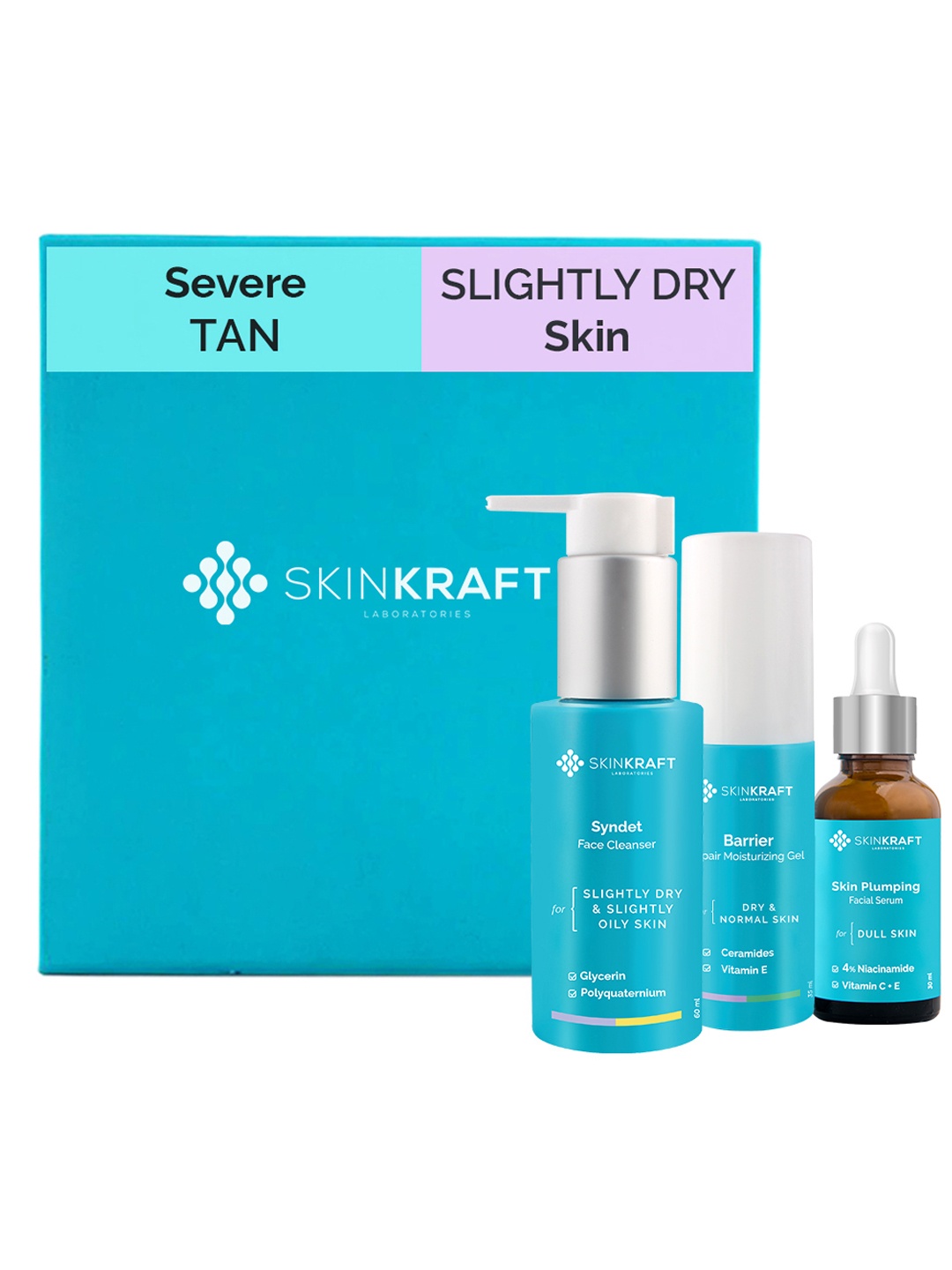 

SKINKRAFT Customized Severe Tan Removal Facial Kit For Slightly Dry Skin, Transparent
