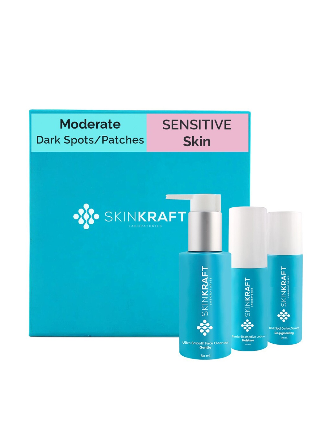 

SKINKRAFT Customized Moderate Dark Spot Removal Kit For Sensitive Skin, Transparent