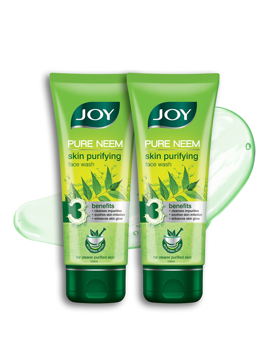 

JOY Set of 2 Skin Purifying Pure Neem Face Wash - 100 ml Each, Multi