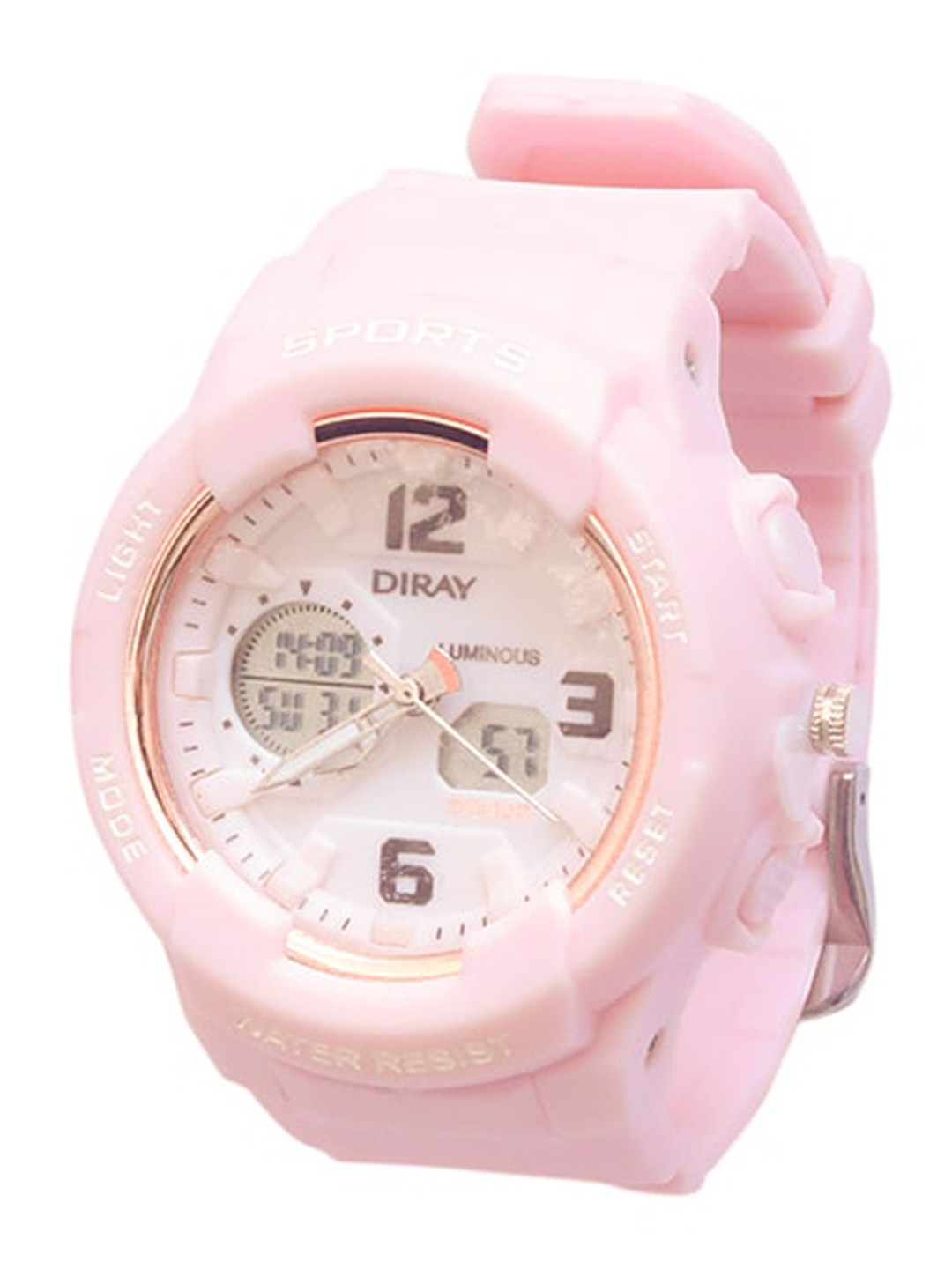 

Spiky Unisex Kids Pink Dial& White Straps Analogue Watch 2Dirya_Lpink_Wht
