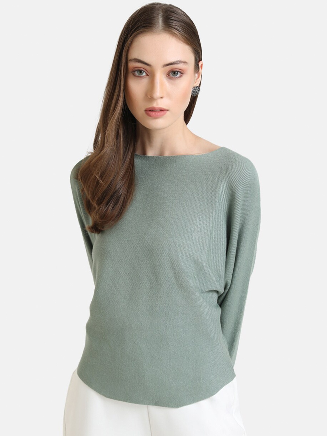 

Kazo Women Green Pullover