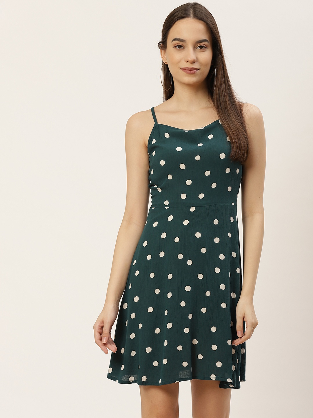 

WISSTLER Olive Green Mini Dress