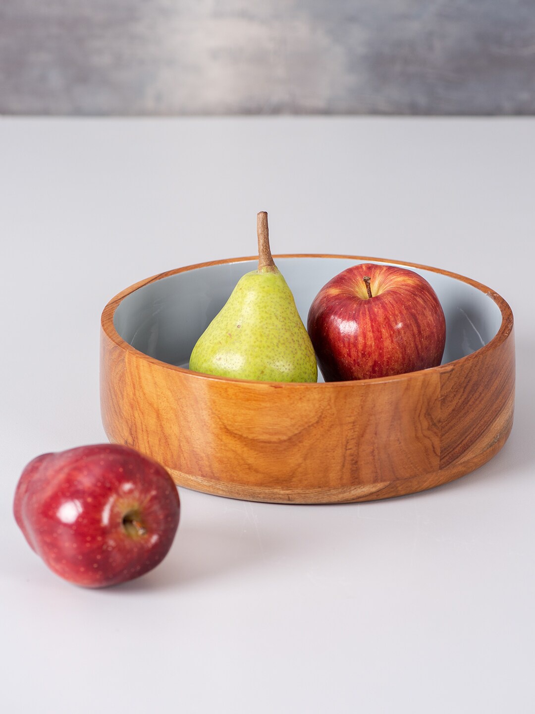 

nestroots Brown Solid Wooden Serving Bowl