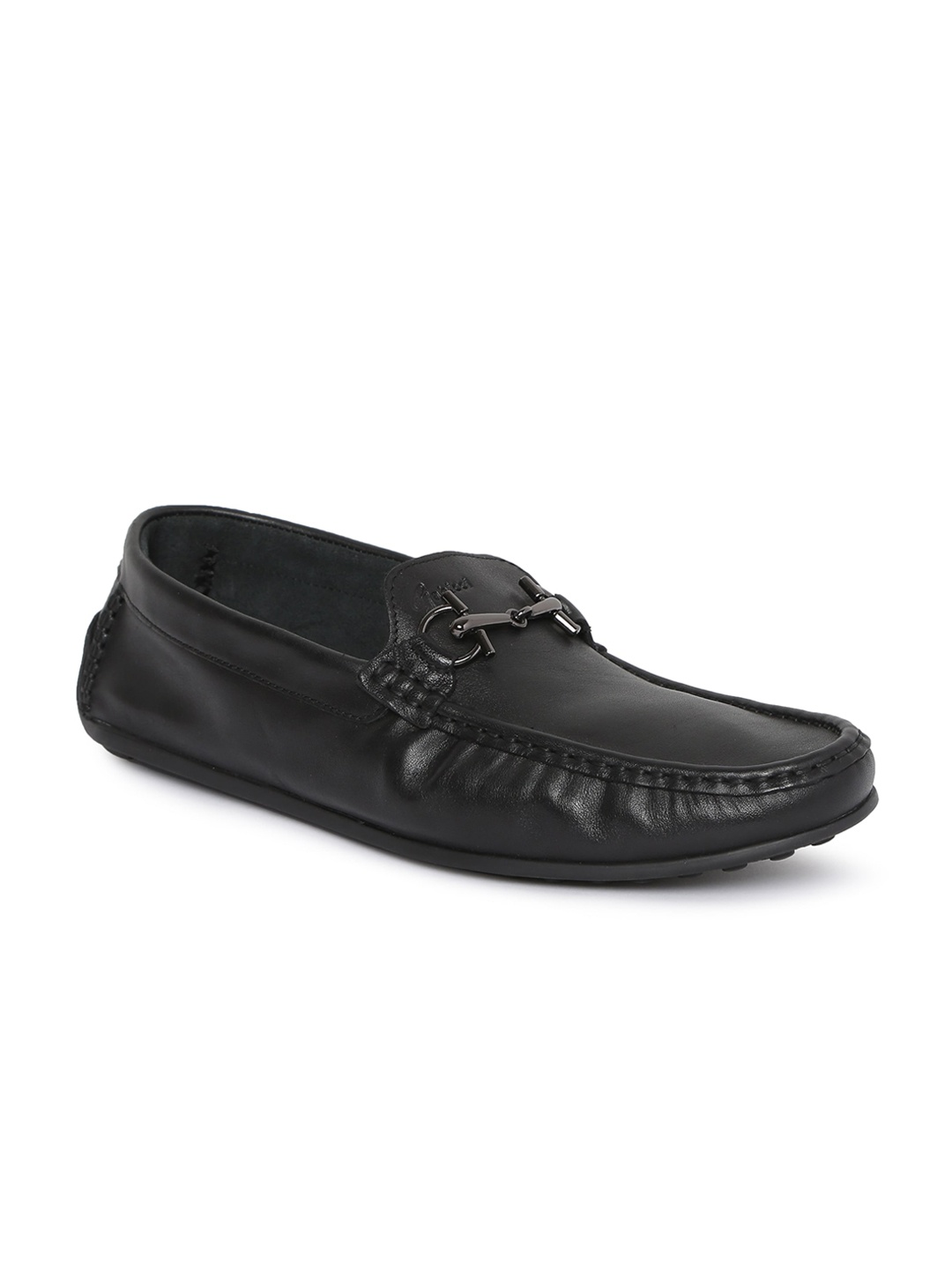 

GABICCI Men Black Solid Driving Shoes