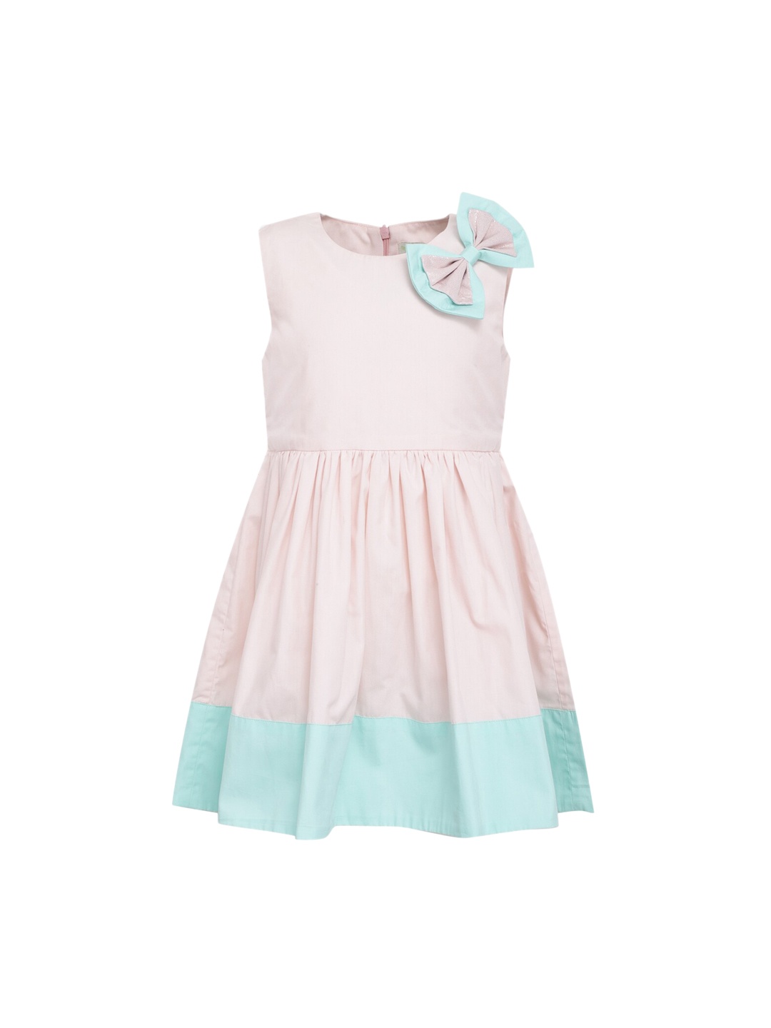 

A Little Fable Girls Pink Bow Dress
