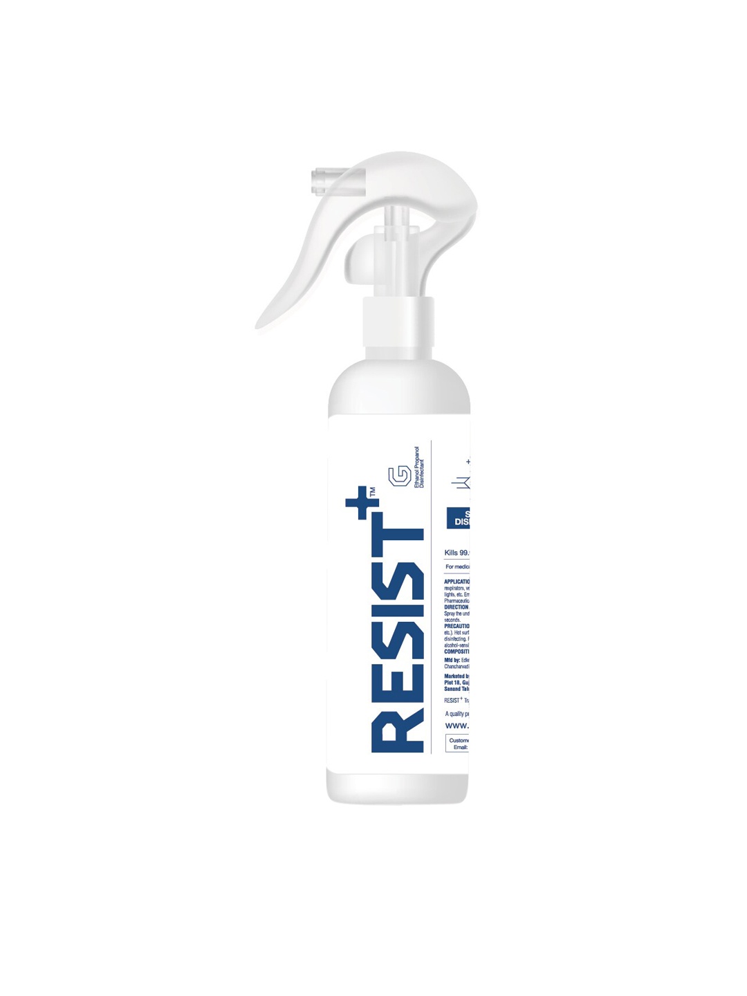 

RESIST PLUS Alcohol-Based Surface Disinfectant Spray 500ml, White