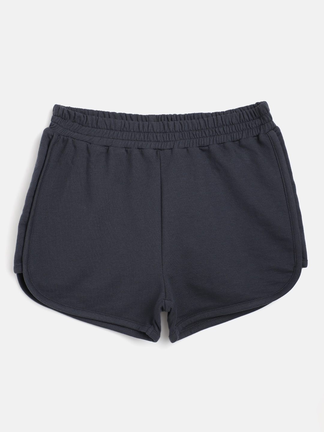 

Noh Voh - SASSAFRAS Kids Girls Charcoal Grey Solid Regular Shorts