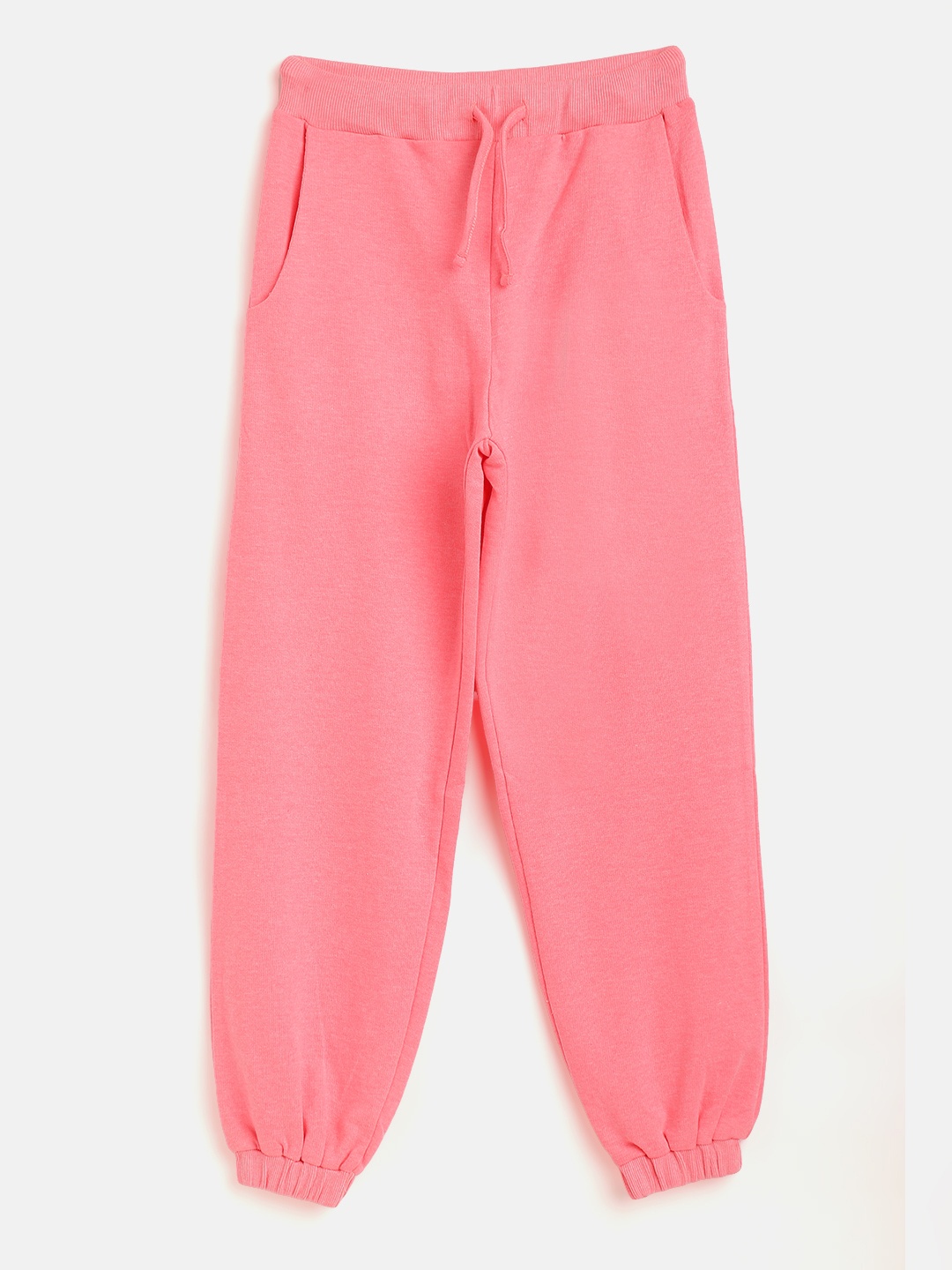 

Noh.Voh - SASSAFRAS Kids Girls Neon Pink Solid Joggers