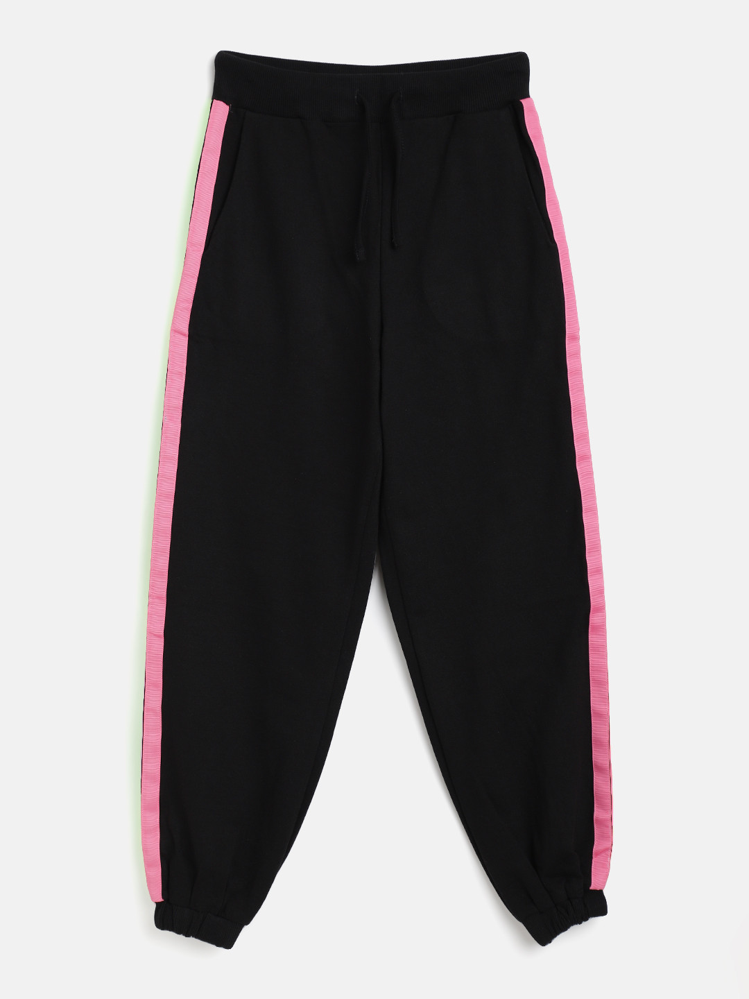 

Noh.Voh - SASSAFRAS Kids Girls Black Solid Joggers