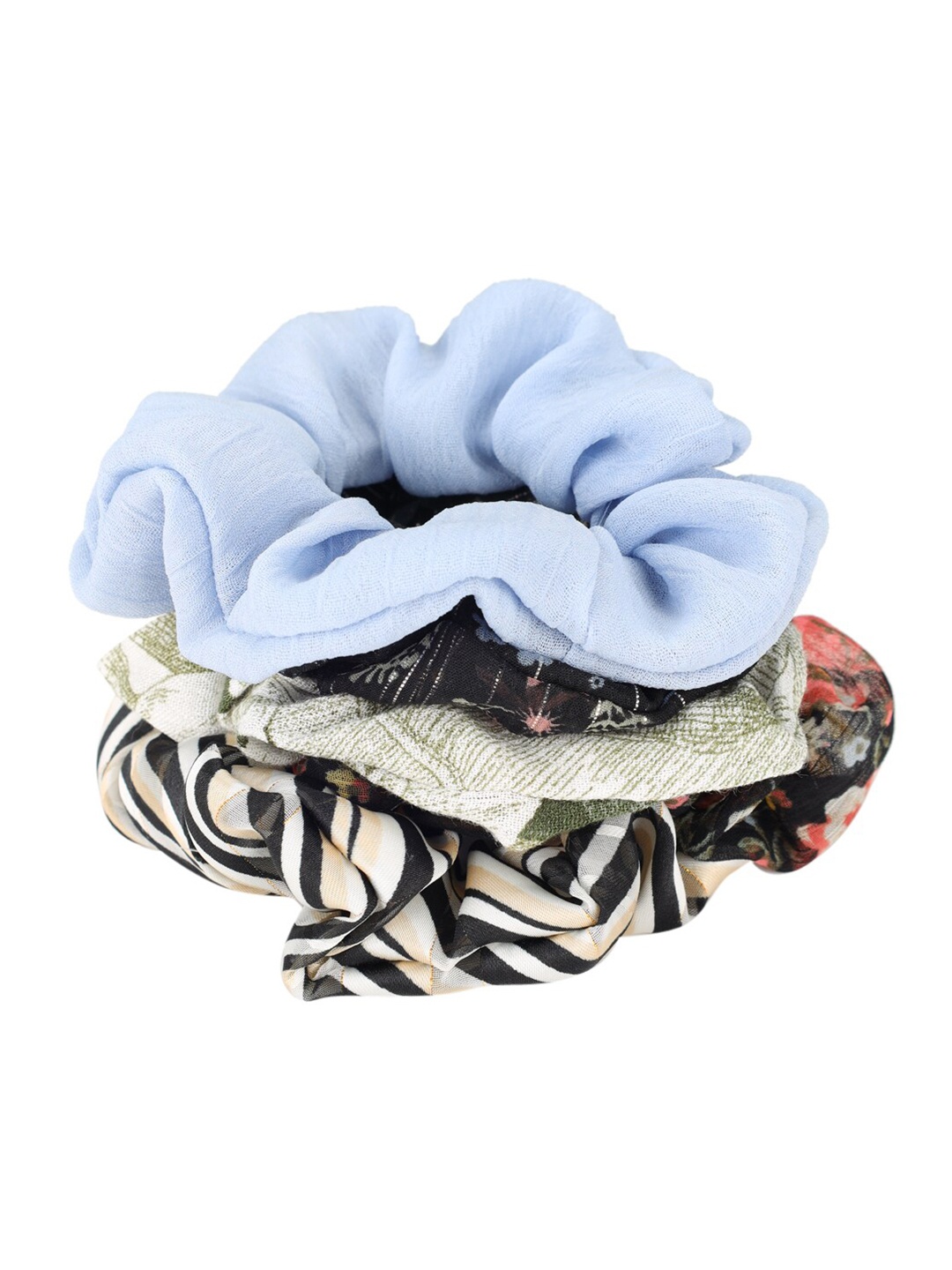 

Trend Arrest Women Set Of 5 Multicoloured Scrunchies, Multi