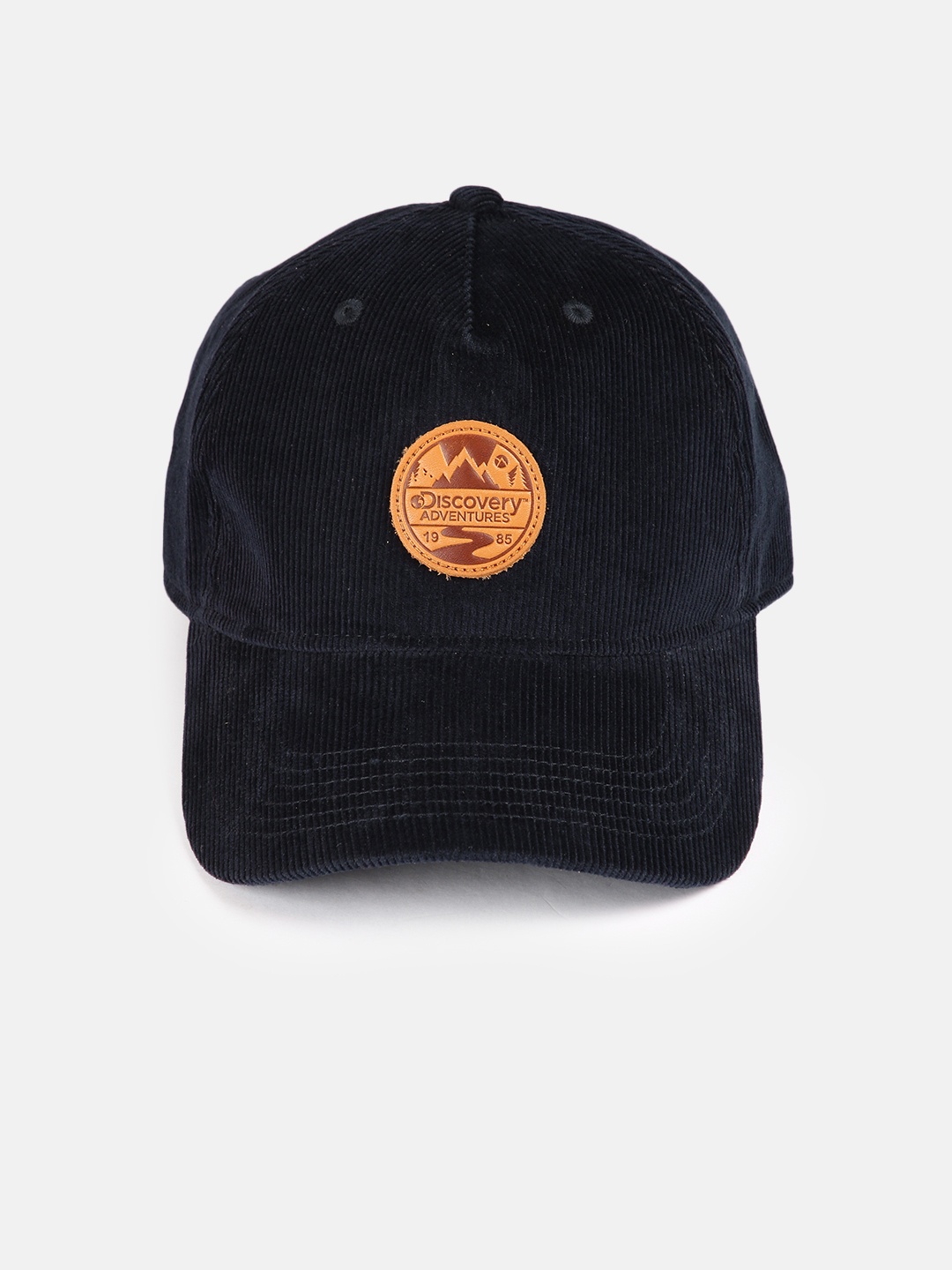 

Roadster Unisex Navy Blue Solid Ribbed Cotton Baseball Cap