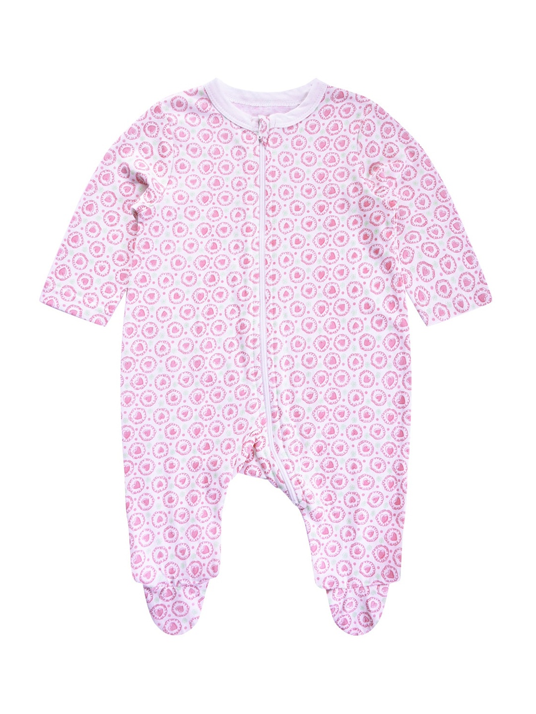 

little heaven Girls New born babies Pink Rompers