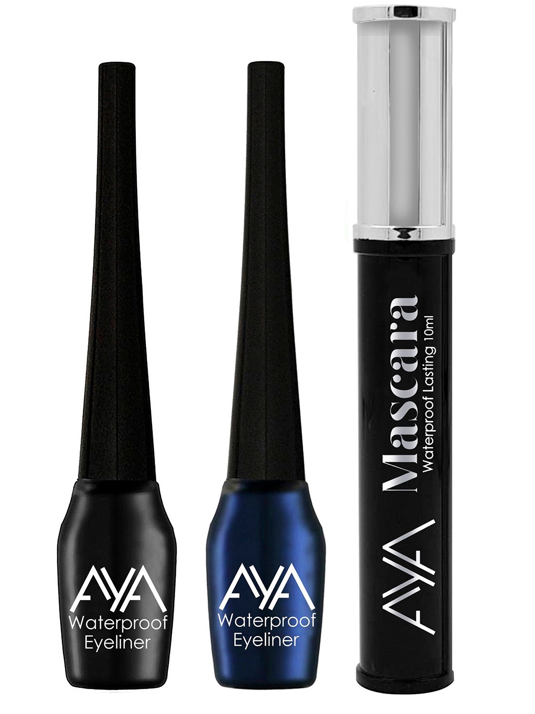 

AYA Set Of 2 Waterproof Liquid Eyeliner With Black Mascara
