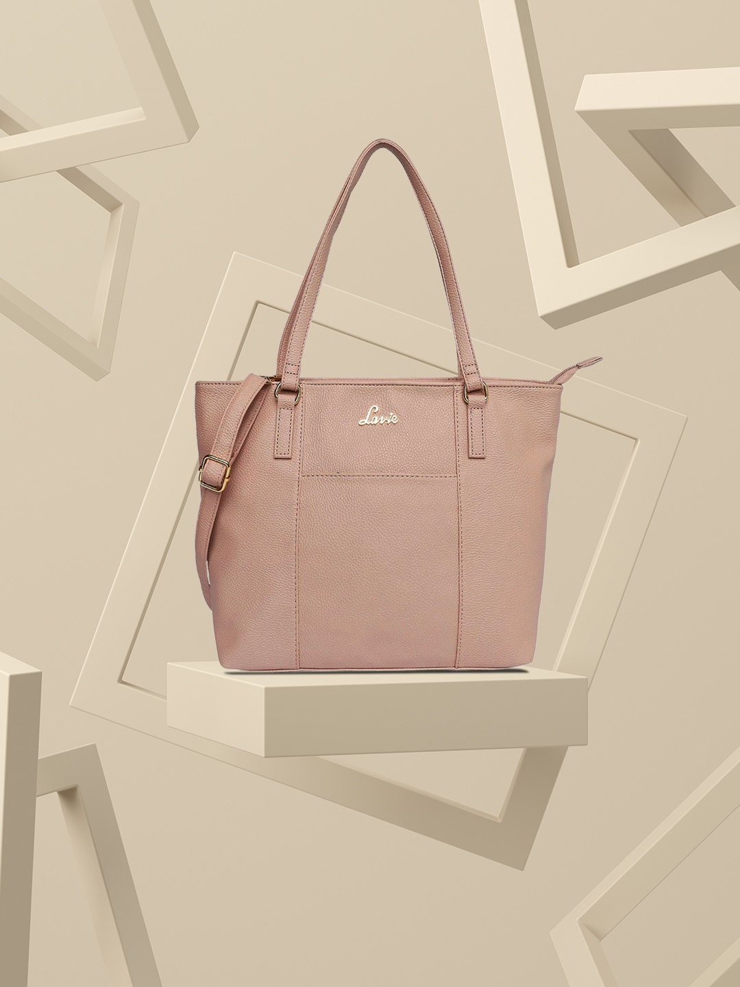 

Lavie Pink Solid Shoulder Bag
