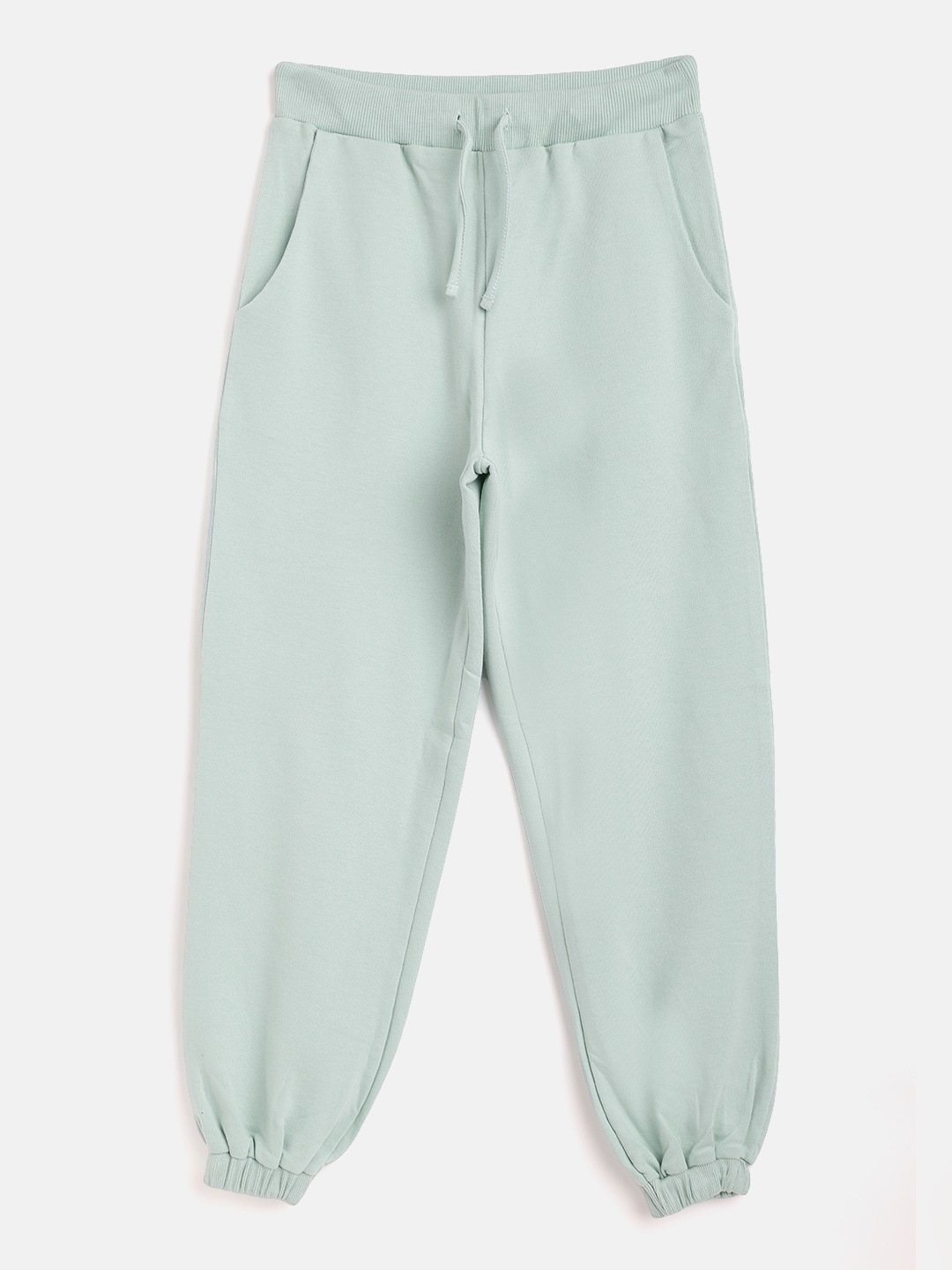 

Noh.Voh - SASSAFRAS Kids Girls Sea Green Solid Joggers