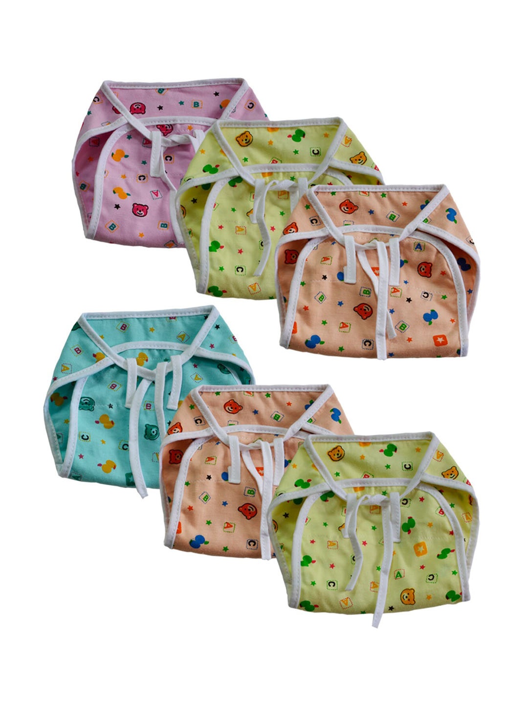 

Little Angels Infants Pack Of 6 Assorted Nappy
