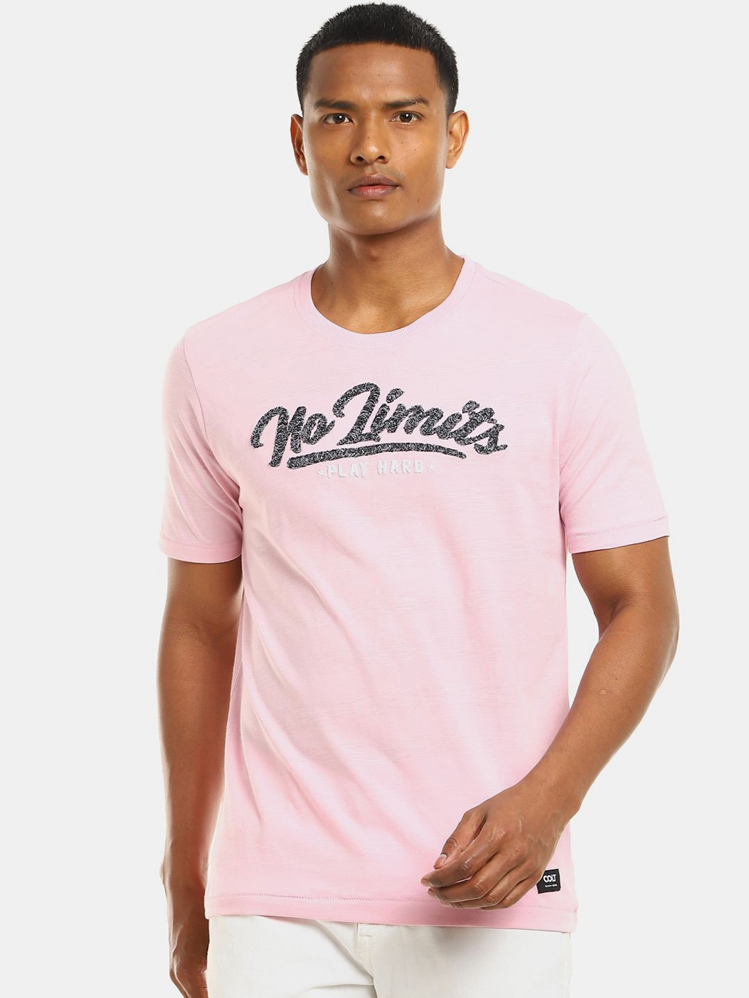 

Colt Men Pink Applique T-shirt