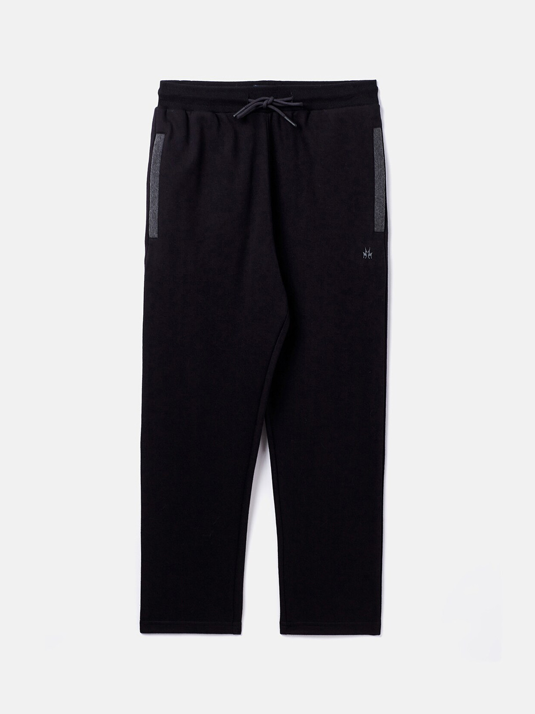 

Crimsoune Club Boys Black Solid Cotton Straight Fit Track Pants