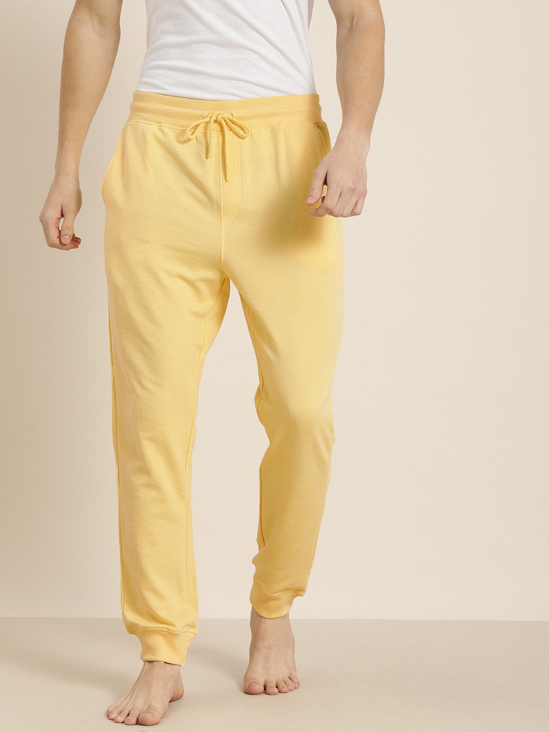 

ether Men Yellow Solid Lounge Pants
