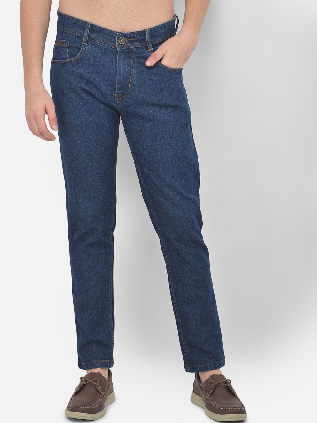 

COBB Men Navy Blue Regular Fit Jeans
