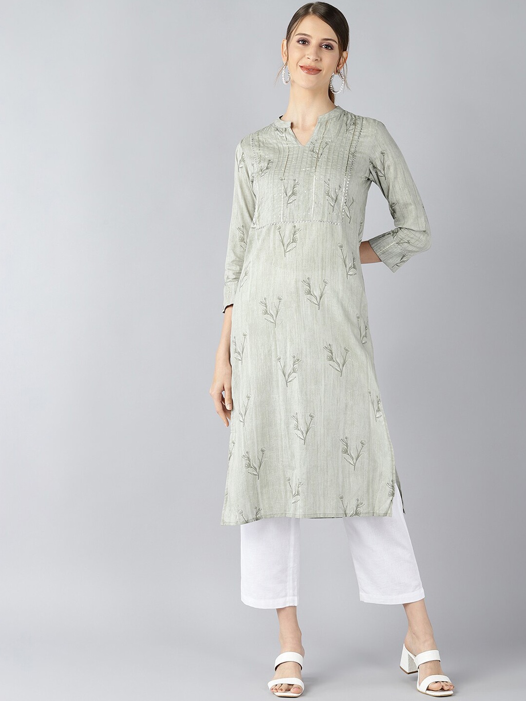 

AHIKA Women Green Kurta
