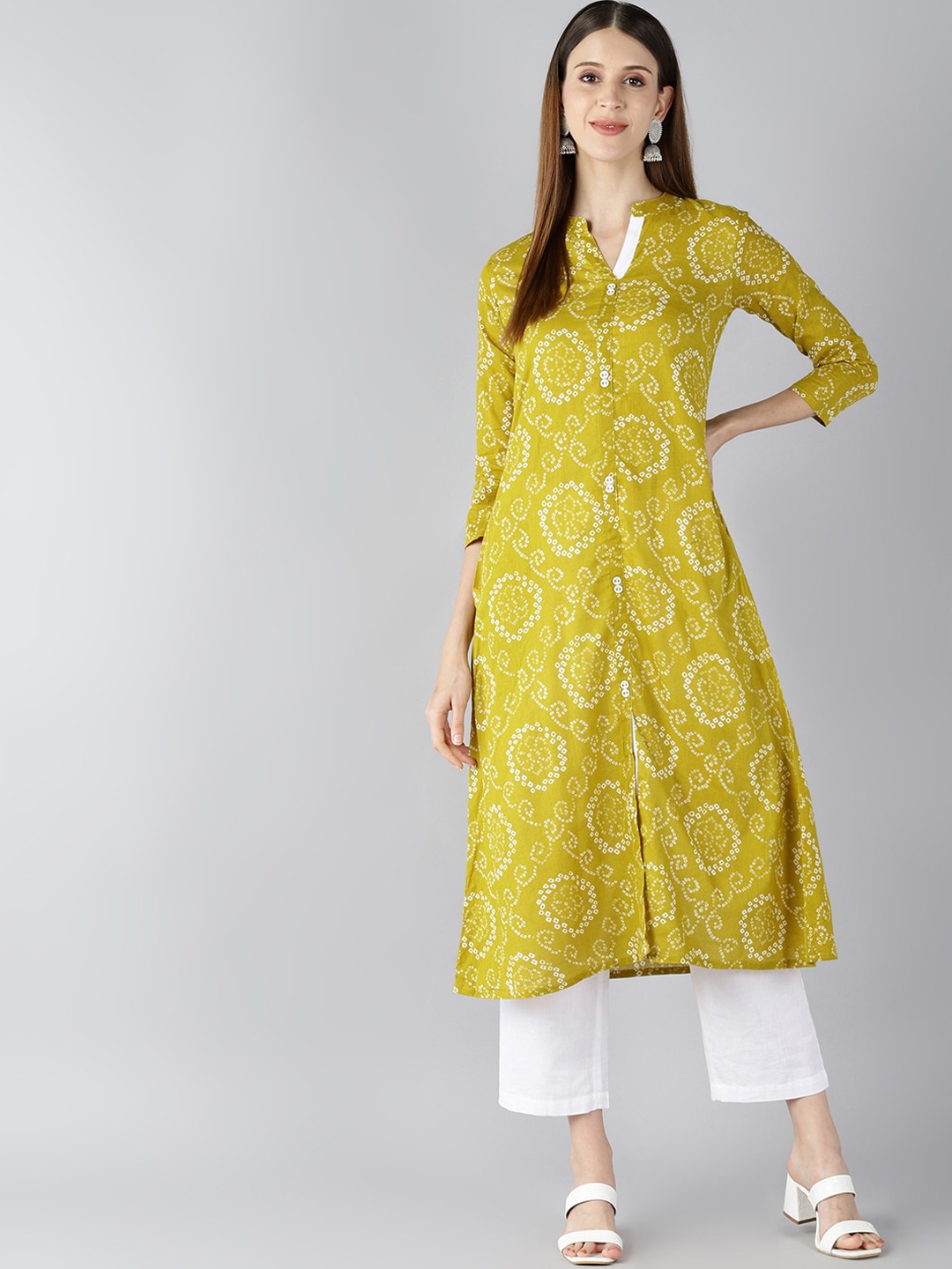 

AHIKA Women Mustard Yellow Kurta