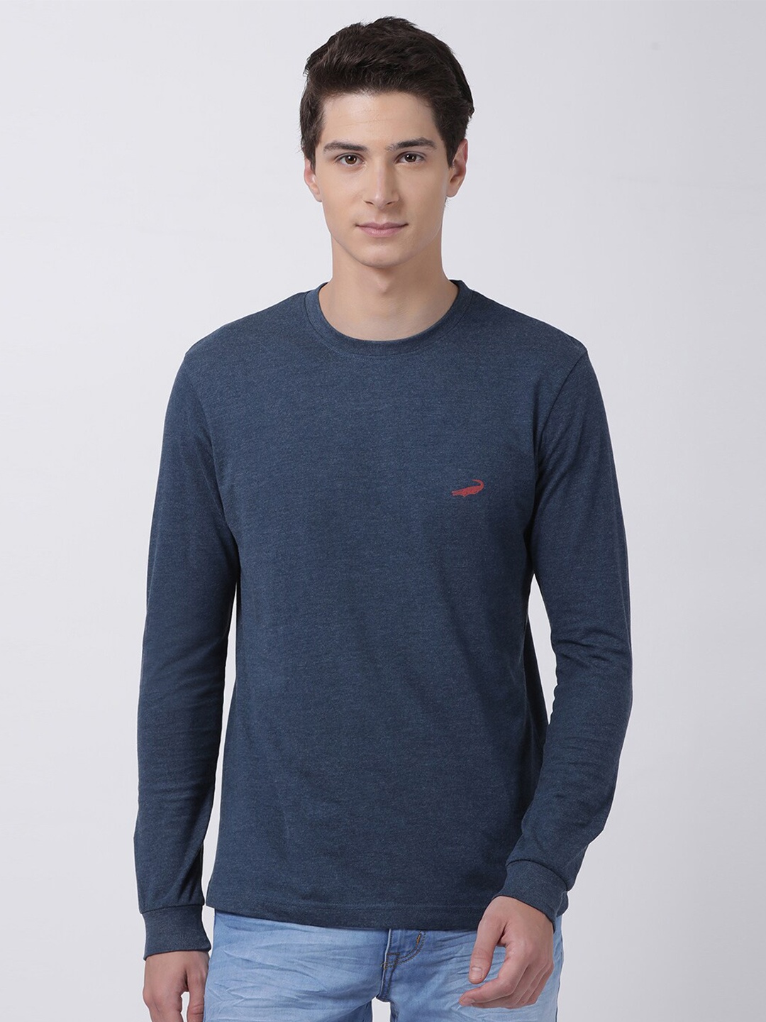 

Crocodile Men Blue Solid T-shirt