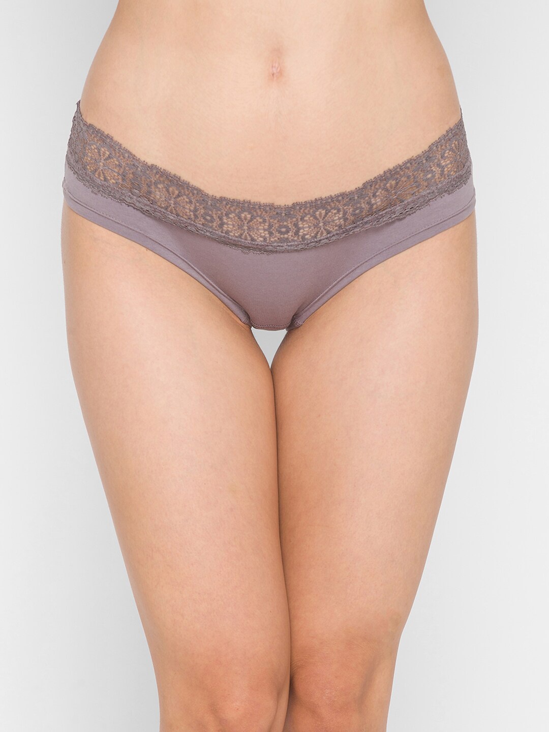

Candyskin Women Grey Solid Hipster Briefs CSHIN04GY