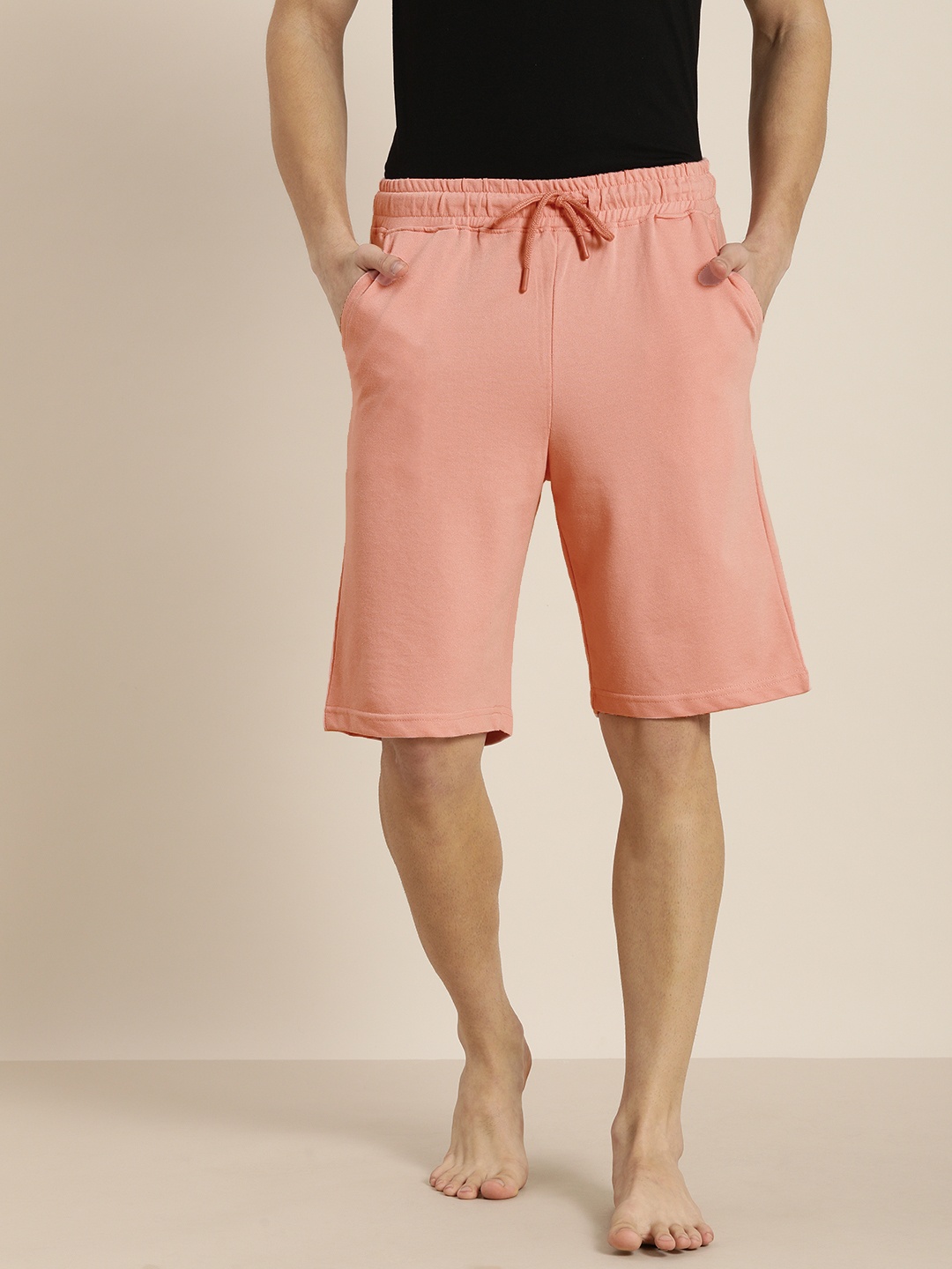 

ether Men Pink Solid Lounge Shorts