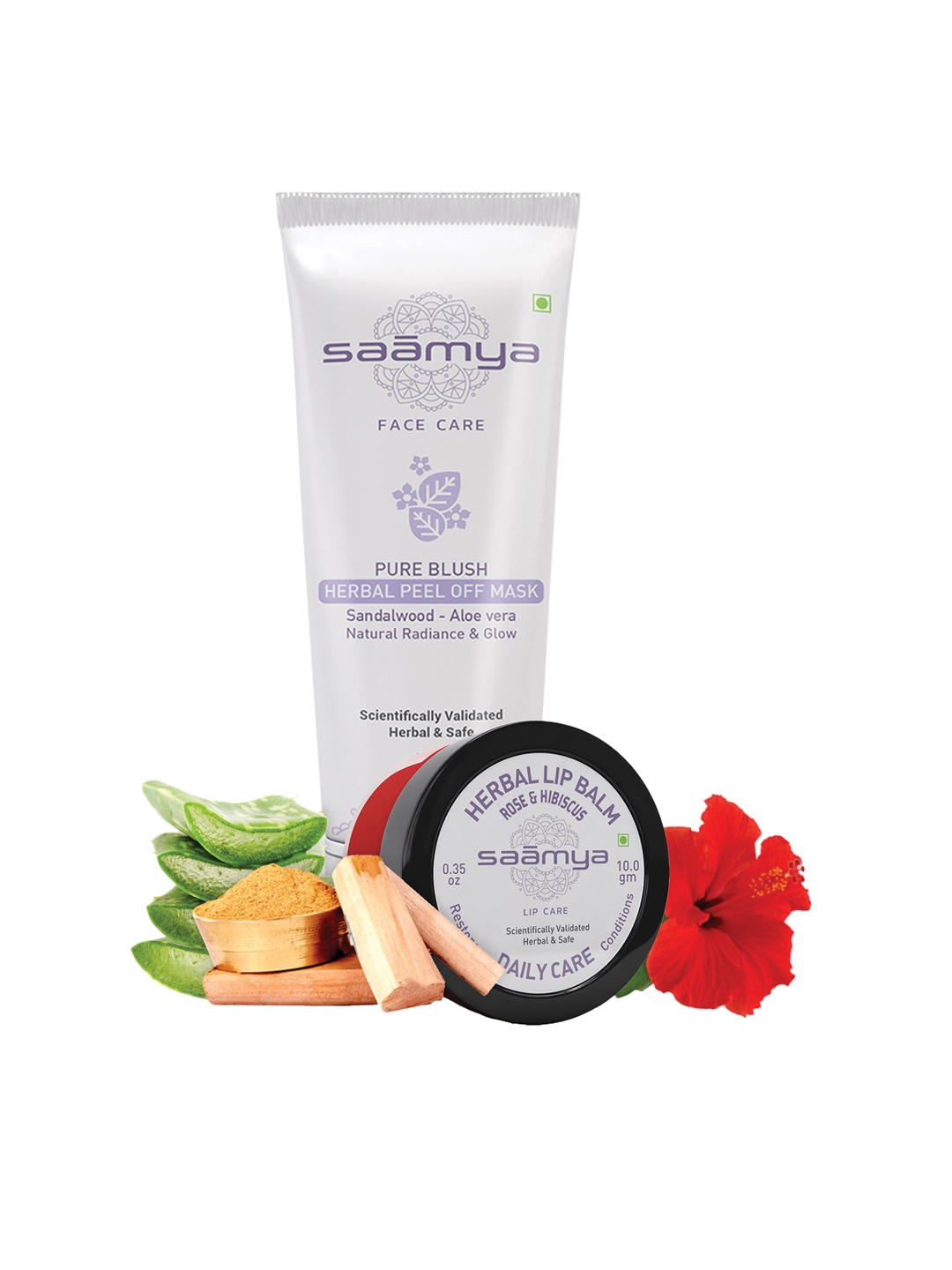 

Saamya Gold & Red Herbal Pure Blush Peel Off Mask & Lip Balm