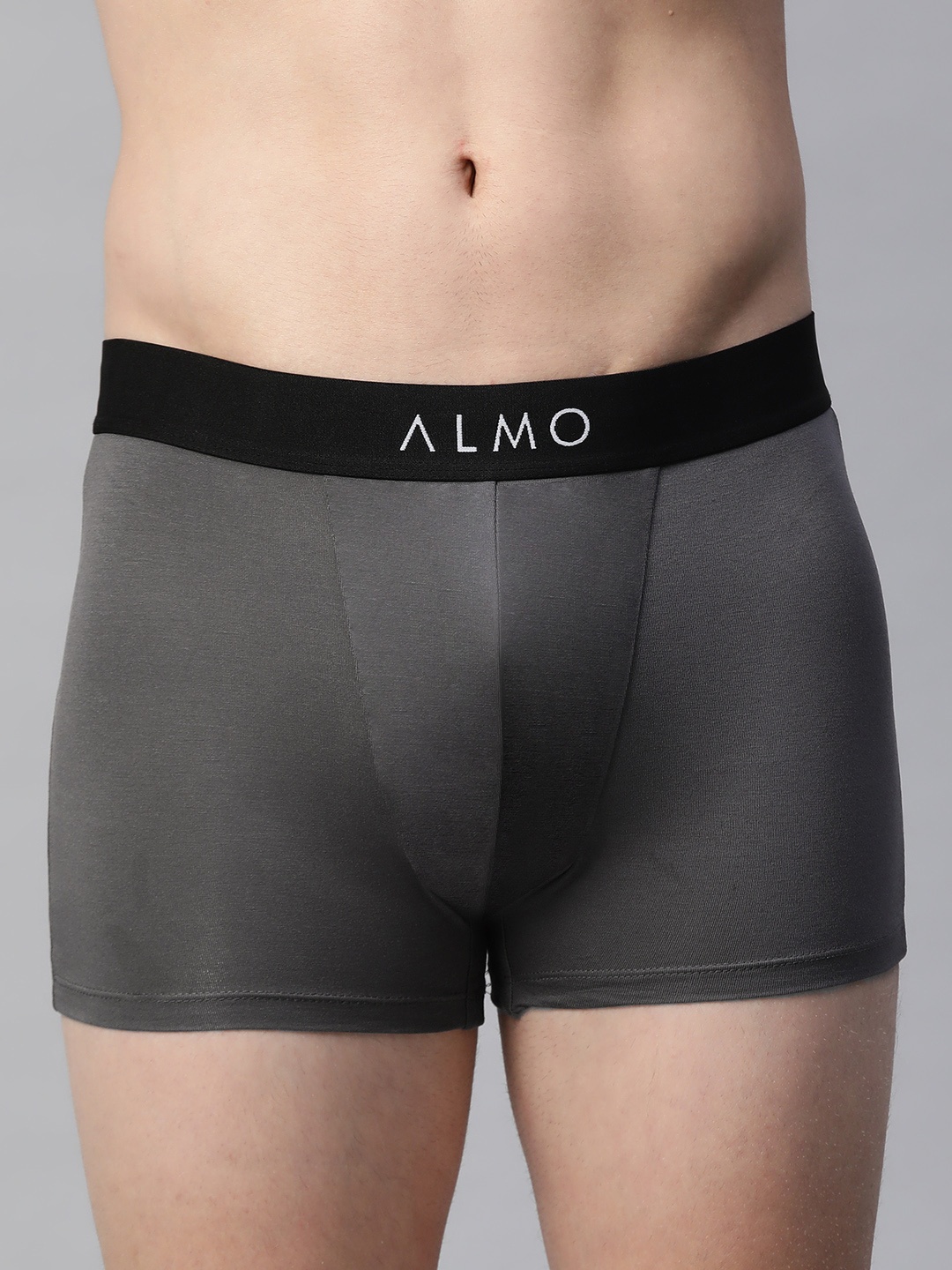 

Almo Wear Men Grey & Black Solid Trunk Dario-T-103