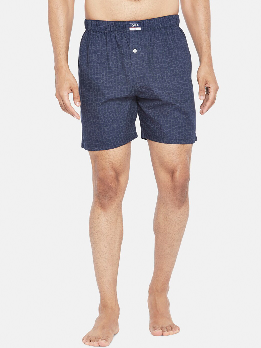 

Ajile by Pantaloons Men Navy Blue Printed Cotton Boxers