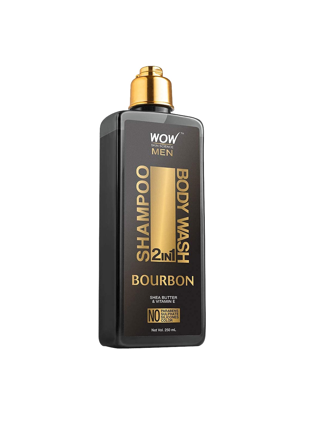 

WOW SKIN SCIENCE Brown Bourbon 2-in-1 Shampoo & Body Wash 250 ML, Transparent