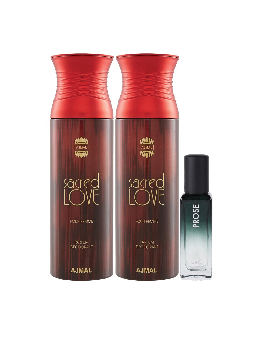 

Ajmal Pack of 3 Perfume, Red