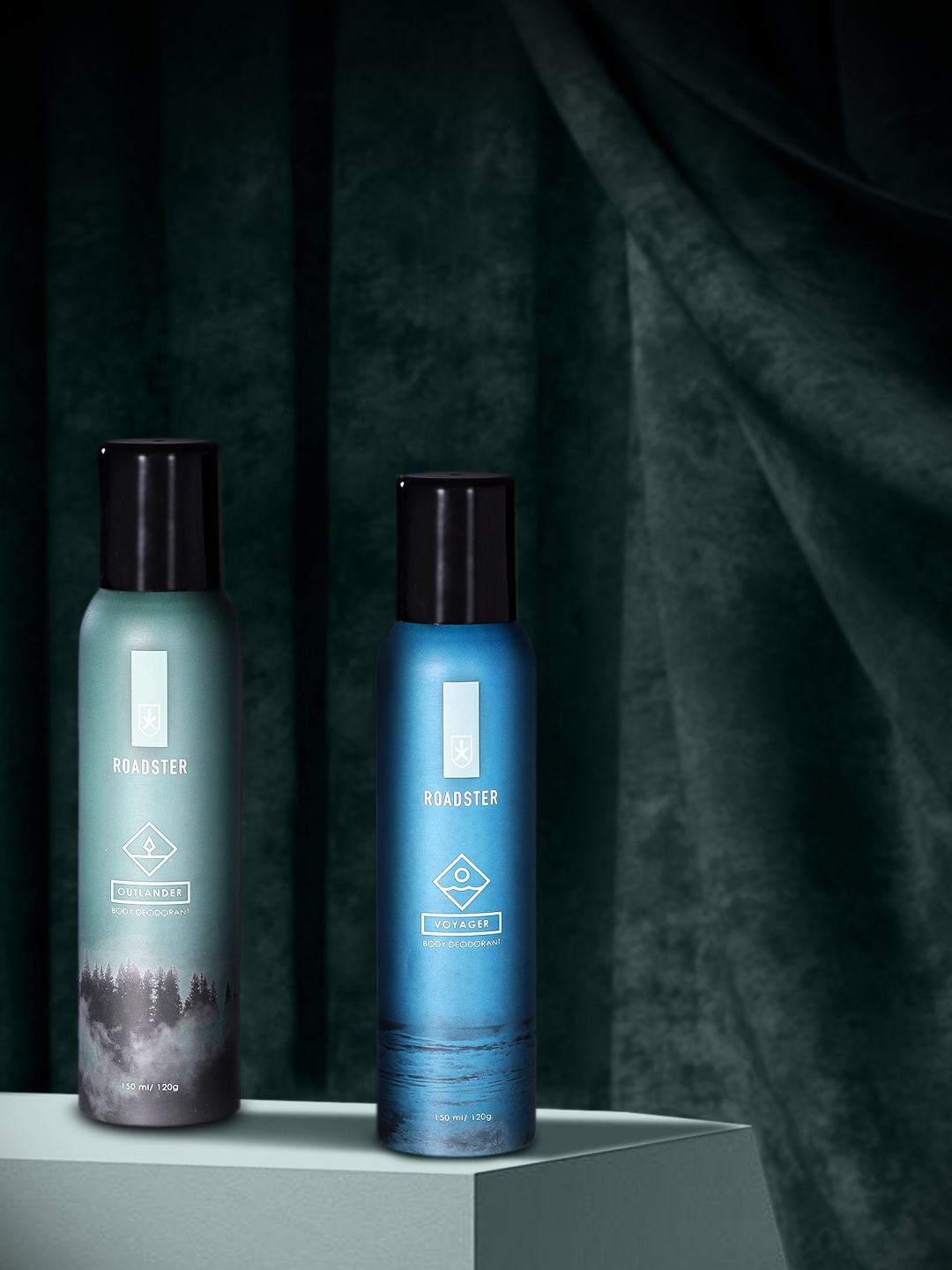

Roadster Men Set of Voyager & Outlander Body Deodorants, Blue