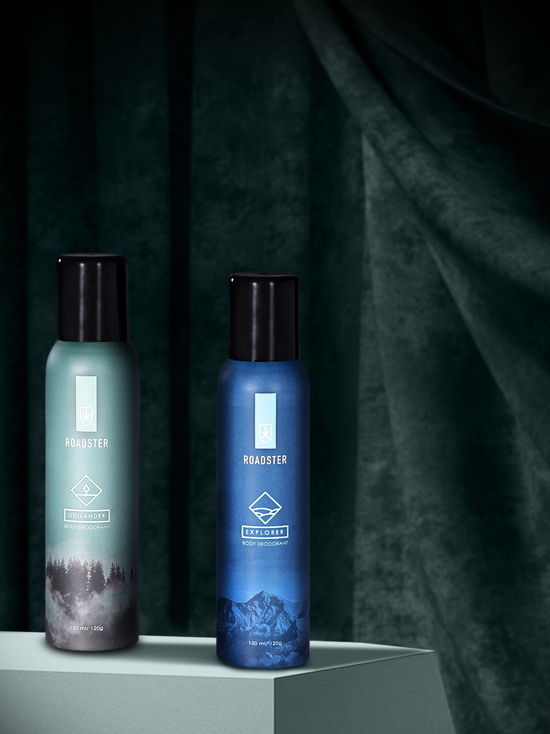 

Roadster Men Set of Explorer & Outlander Body Deodorants, Olive