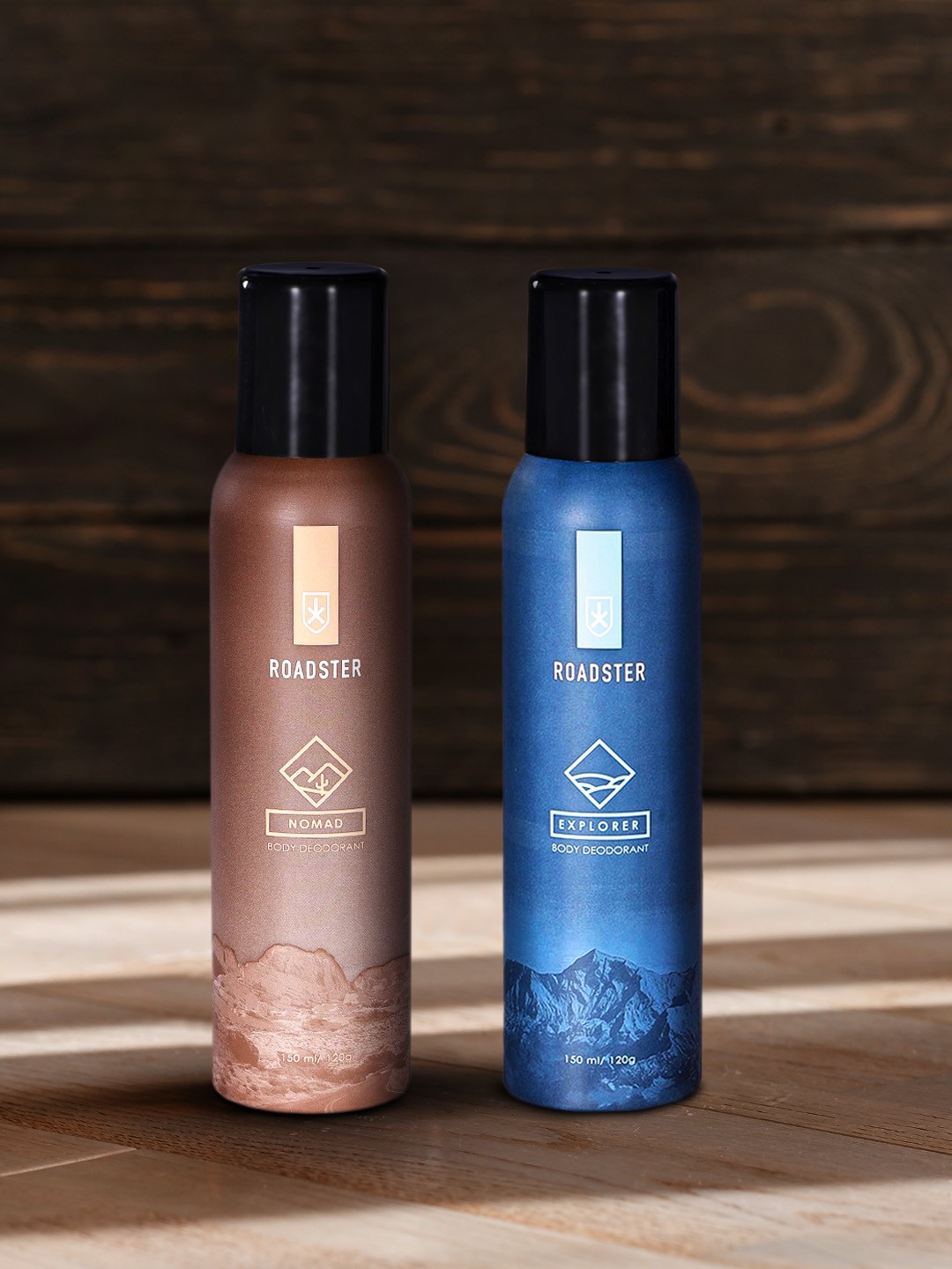 

Roadster Men Set of Explorer & Nomad Body Deodorants, Blue