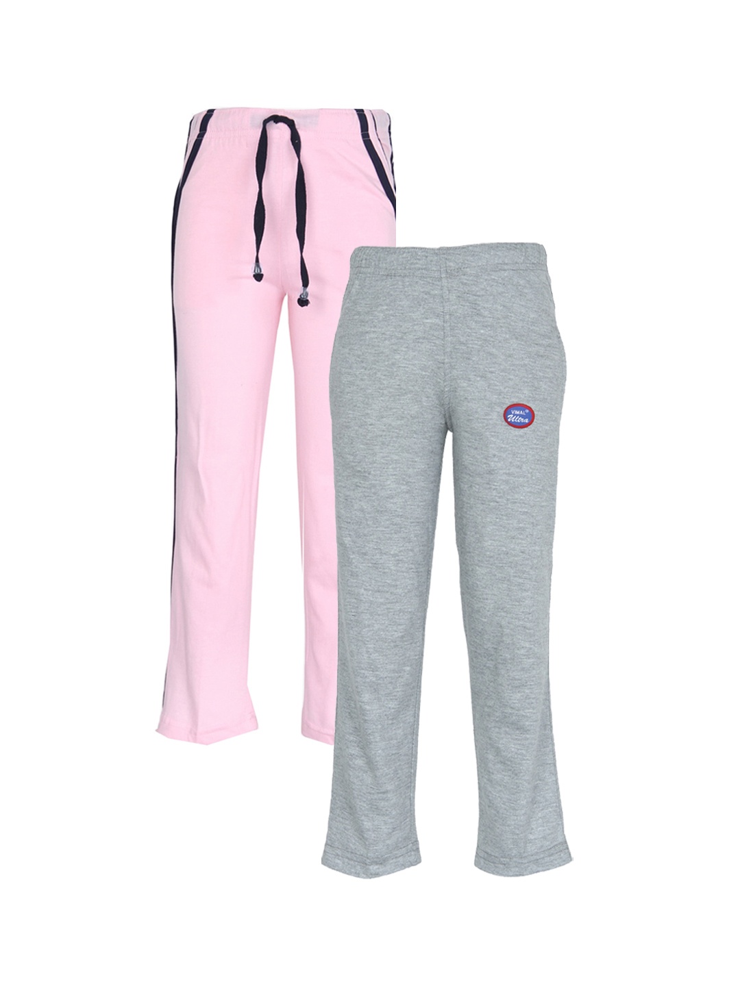 

VIMAL JONNEY Kids Pack of 2 Track Pants, Pink