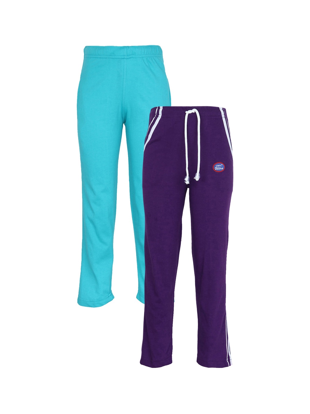 

VIMAL JONNEY Pack of 2 Purple & Blue Track Pants