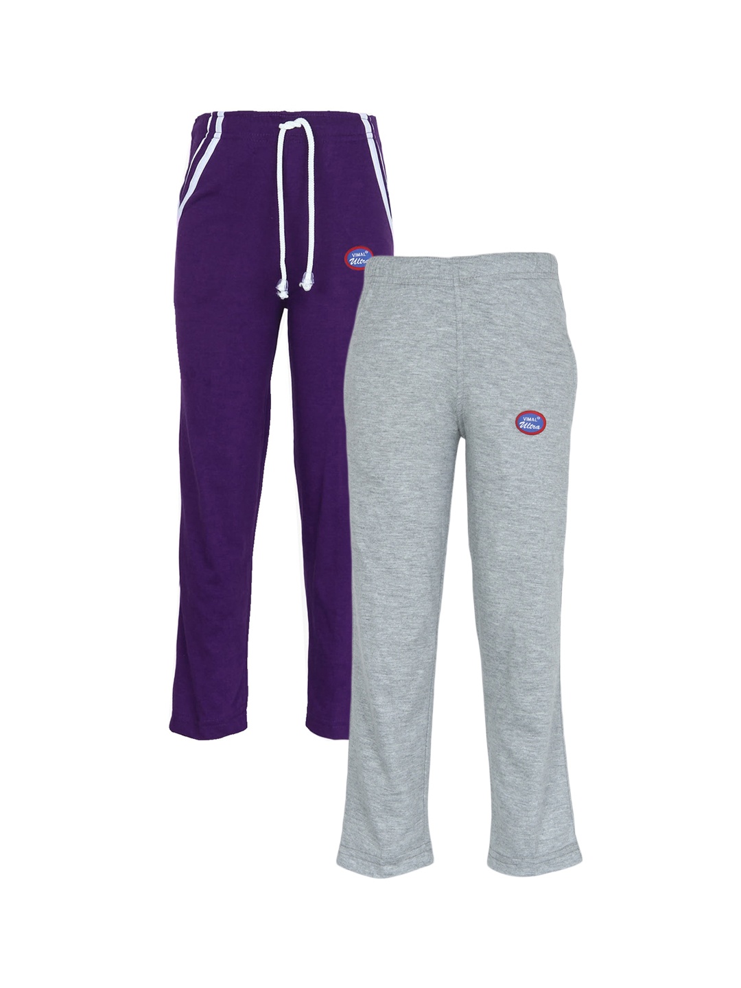 

VIMAL JONNEY Kids Pack of 2 Track Pants, Grey