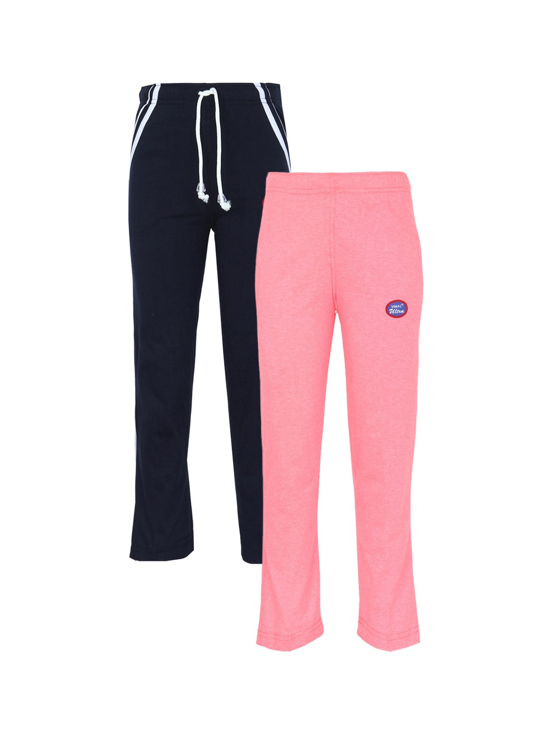 

MACK JONNEY Kids Pack Of 2 Navy Blue & Peach-Coloured Track Pants