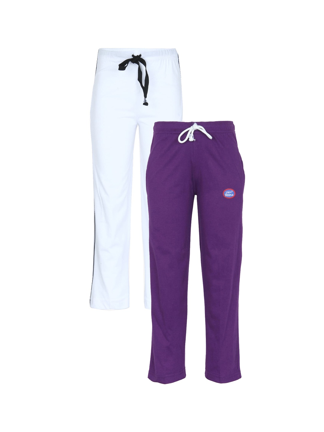 

VIMAL JONNEY Kids Pack of 2 Track Pants, Purple