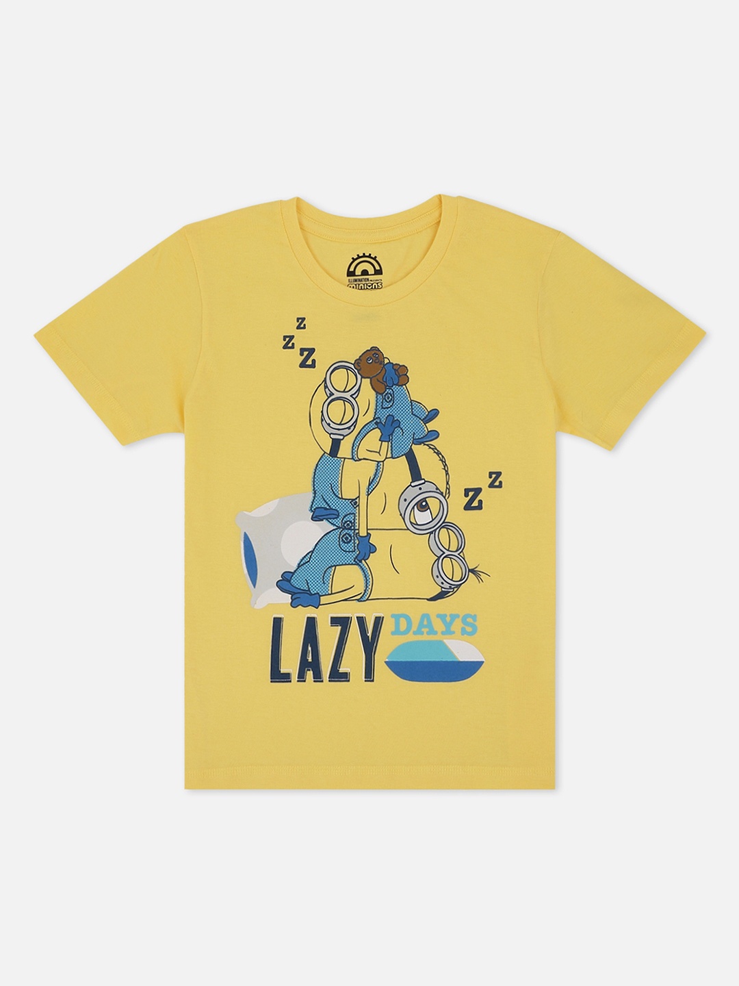 

Kids Ville Boys Yellow Minions Printed T-shirt