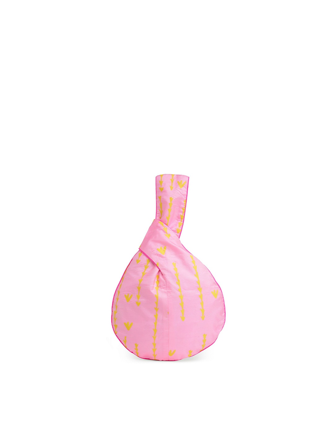 

Masaba Pink & Yellow Embellished Potli Clutch
